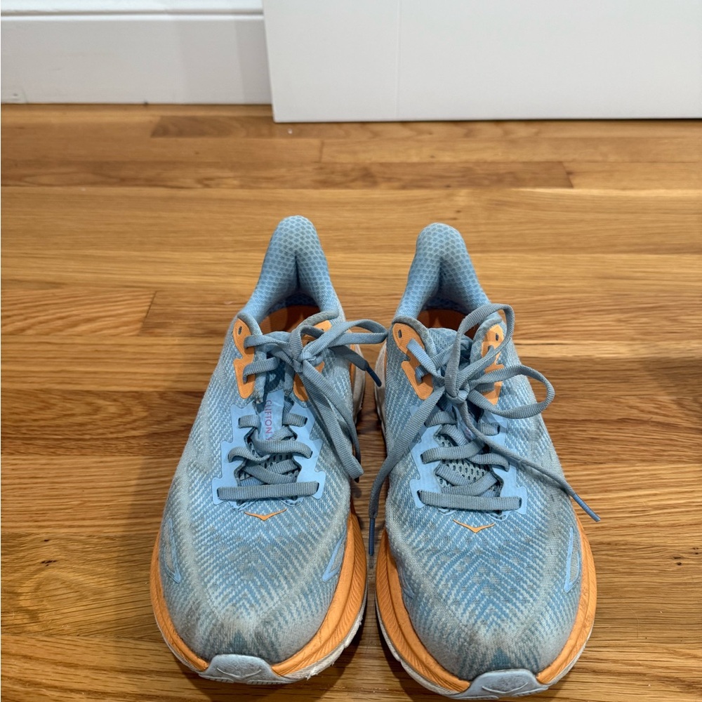 Hoka Blue and Orange Running Shoes